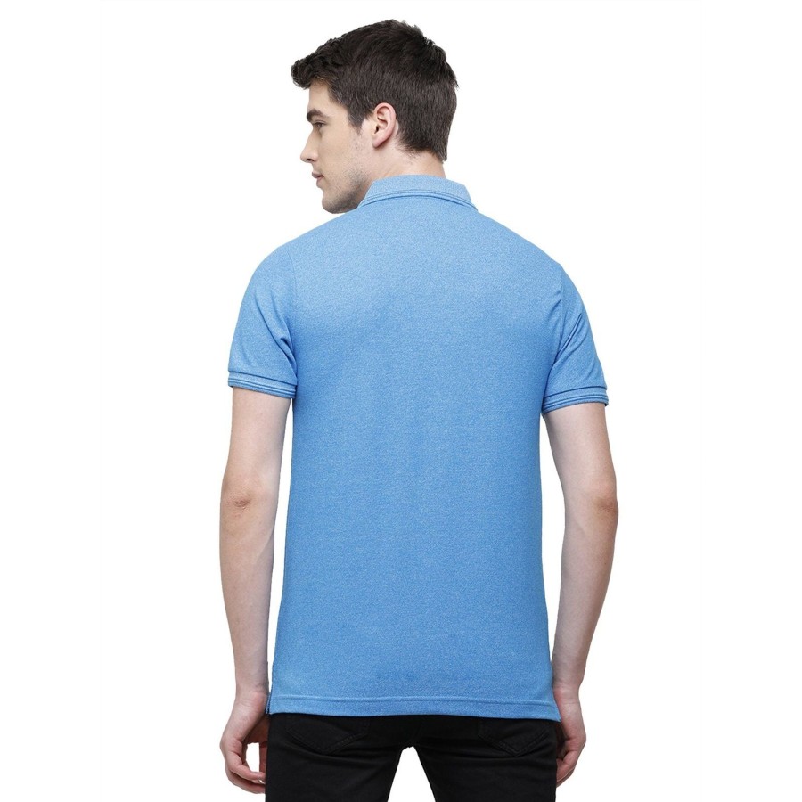 T-Shirts Classic Polo | Classic Polo Men'S Royal Blue Trendy Grindle Polo Half Sleeve Slim Fit T-Shirt | Proten - Royal