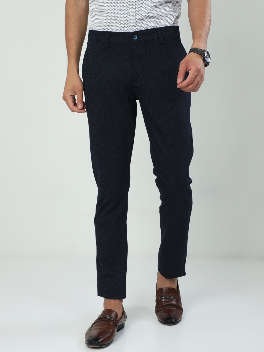 Trousers Classic Polo | Classic Polo Men'S Moderate Fit Cotton Trousers | To2-51 A-Nvy-Mf-Ly