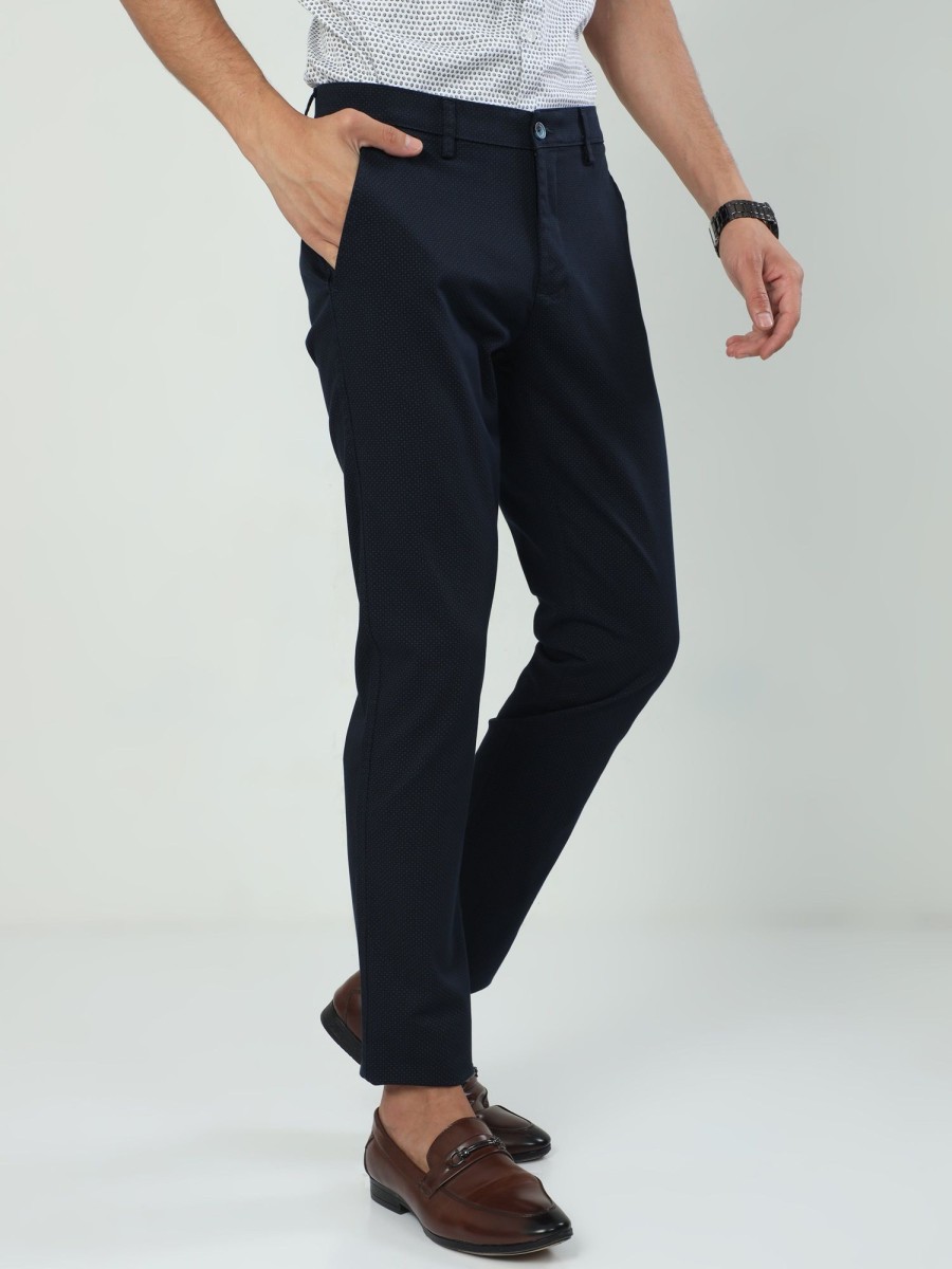 Trousers Classic Polo | Classic Polo Men'S Moderate Fit Cotton Trousers | To2-51 A-Nvy-Mf-Ly