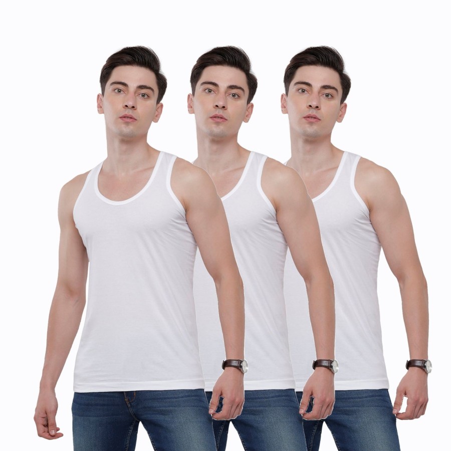 Innerwear Classic Polo | Classic Polo Mens Solidslim Fit Vest Pack Of 3(Nos-Maestro-Rn - 1 Pcs)