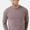 T-Shirts Classic Polo | Classic Polo Mens Cotton Full Sleeve Solid Slim Fit Round Neck Light Brown Color T-Shirt | Verno 310 A