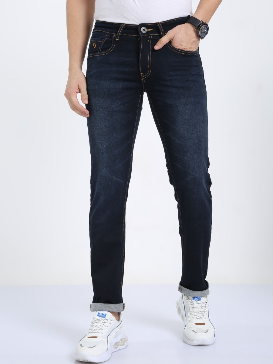 Denim Classic Polo | Classic Polo Men'S Slim Fit Cotton Denim | Cpdo2-42 Blu-Sf-Ly