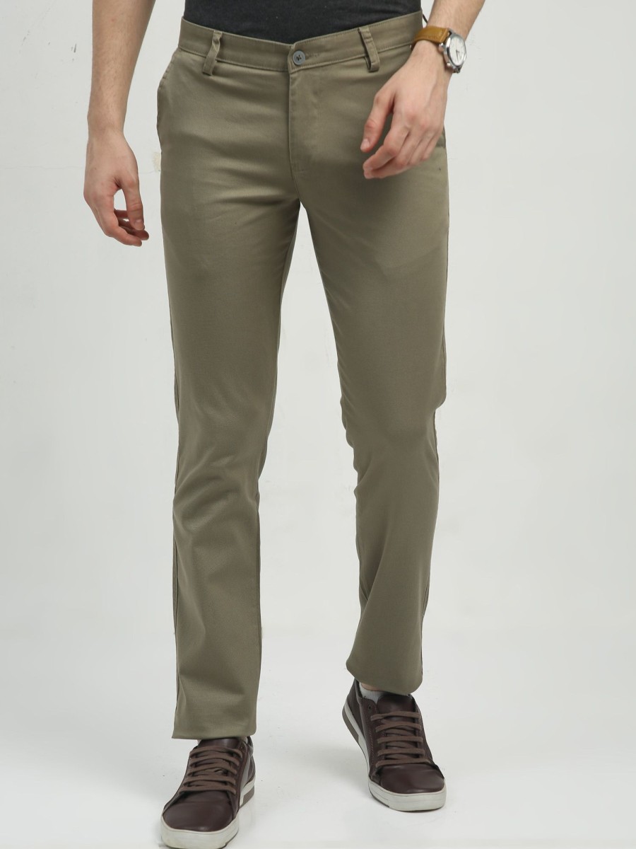 Trousers Classic Polo | Classic Polo Men'S Chiseled Fit Cotton Trousers | Tbo2-29 C-Olv-Cf-Ly