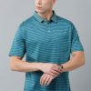 T-Shirts Classic Polo | Classic Polo Men'S Cotton Half Sleeve Striped Authentic Fit Polo Neck Blue Color T-Shirt | Ultimo - 317 A