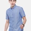 Shirts Classic Polo | Classic Polo Men'S Cotton Royal Blue Solid Half Sleeve Shirt - Enzo-R.Blue-Mf-Hs