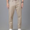 Trousers Classic Polo | Classic Polo Mens Cotton Solid Slim Fit Khaki Color Trouser | Tn2-06 B