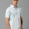 T-Shirts Classic Polo | Classic Polo Men'S Cotton Half Sleeve Printed Slim Fit Polo Neck White Color T-Shirt | Vivid Polo - 01 A