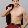 Innerwear Classic Polo | Classic Polo Men'S Modal Solid Trunk | Glance - Maroon