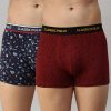 Innerwear Classic Polo | Classic Polo Men'S Modal Printed Trunks | Glance - Blue & Red (Pack Of 2)