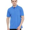 T-Shirts Classic Polo | Classic Polo Men'S Blue Polo Neck Authentic Fit T-Shirt | 4Ssn 203