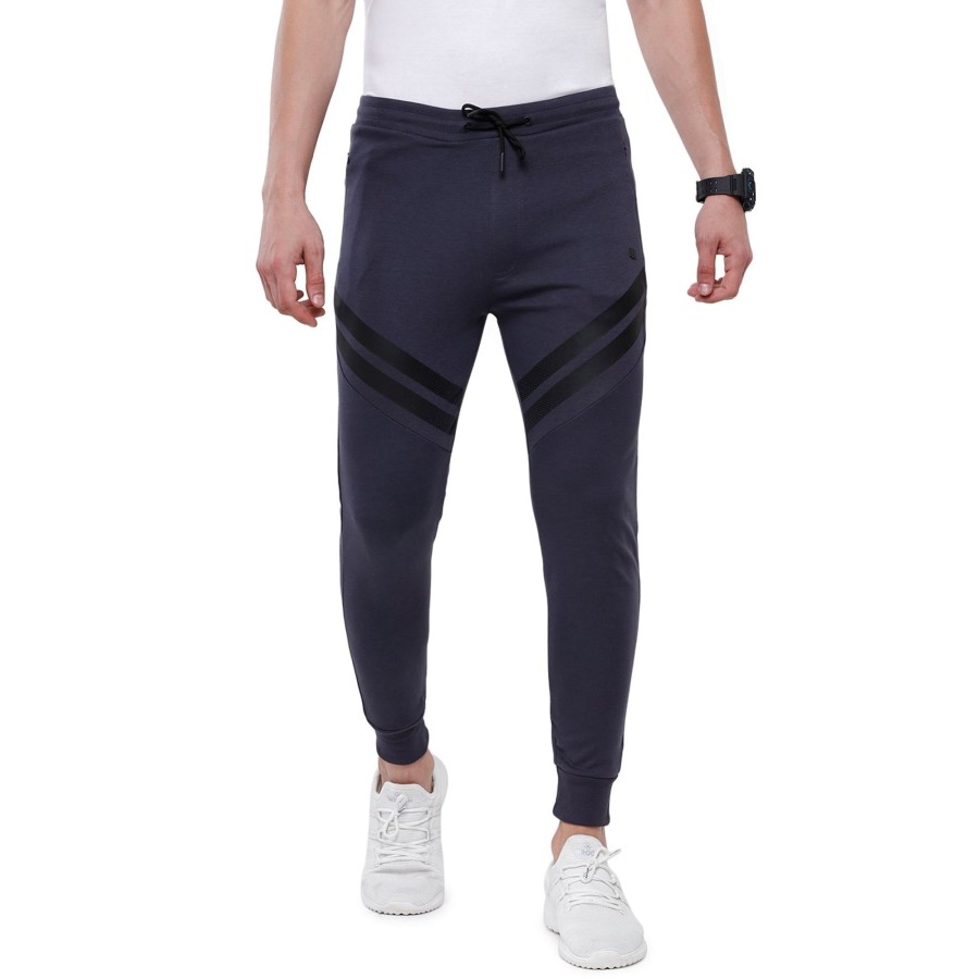 Lounge Wears Classic Polo | Classic Polo Men'S India Ink Solid Melange Slim Fit Comfy Jogger Pant - Gioz-06 A