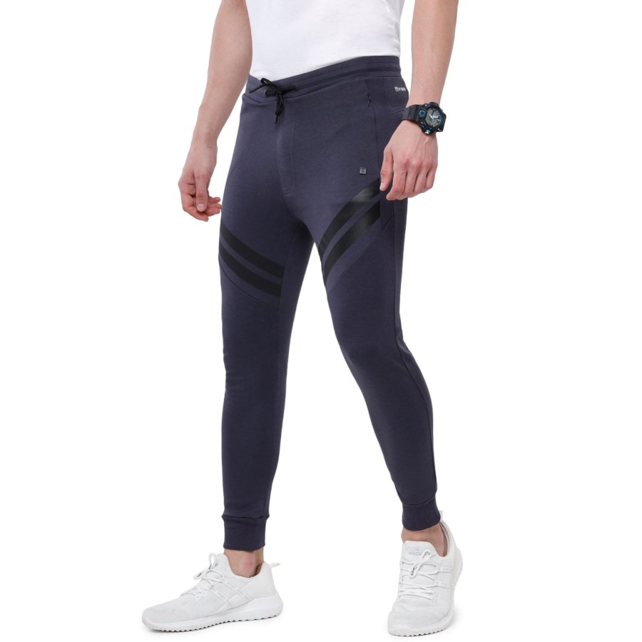 Lounge Wears Classic Polo | Classic Polo Men'S India Ink Solid Melange Slim Fit Comfy Jogger Pant - Gioz-06 A