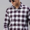 Shirts Classic Polo | Classic Polo Men'S Cotton Full Sleeve Checked Slim Fit Polo Neck Multicolur Woven Shirt | So1-157 A