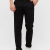 Trousers Classic Polo | Classic Polo Mens Solid Slim Fit Black Trousers - Eros Black