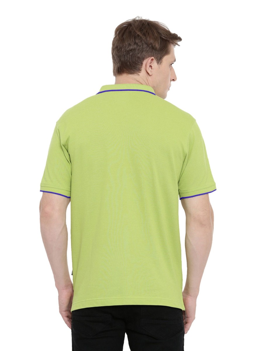 T-Shirts Classic Polo | Classic Polo Men'S Bright Green Polo Authentic Fit T-Shirt | 4Ssn 207