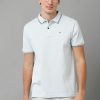 T-Shirts Classic Polo | Classic Polo Men'S Cotton Solid Half Sleeve Slim Fit Polo Neck Light Blue Color T-Shirt | Prm - 749 B