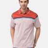 T-Shirts Classic Polo | Classic Polo Mens Cotton Striped Authentic Fit Polo Neck Multicolor T-Shirt | Ultimo 274A