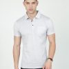 T-Shirts Classic Polo | Classic Polo Mens Cotton Half Sleeves Floral Slim Fit Polo Neck Grey Color T-Shirt | Scant - 26 A Sf P