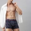 Innerwear Classic Polo | Classic Polo Men'S Modal Printed Trunk | Glance - Blue