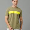 T-Shirts Classic Polo | Classic Polo Men'S Cotton Half Sleeve Printed Slim Fit Round Neck Yellow Color T-Shirt | Baleno - 508 A