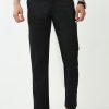 Trousers Classic Polo | Classic Polo Mens Cotton Printed Chiesel Fit Black Color Trouser | Tbo2-25 C-Blk-Cf-Ly