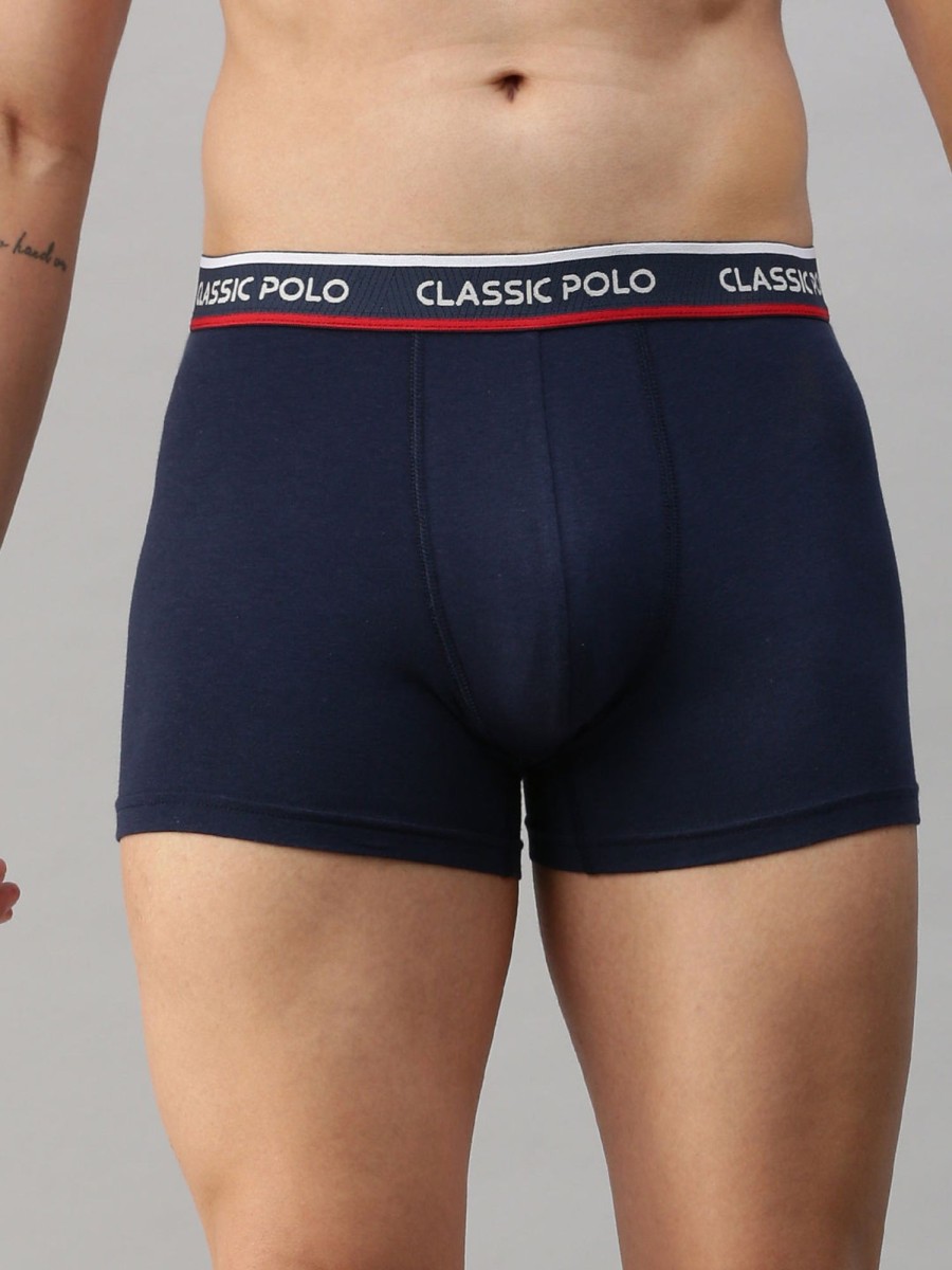 Innerwear Classic Polo | Classic Polo Men'S Modal Solid Trunk | Glance - Blue