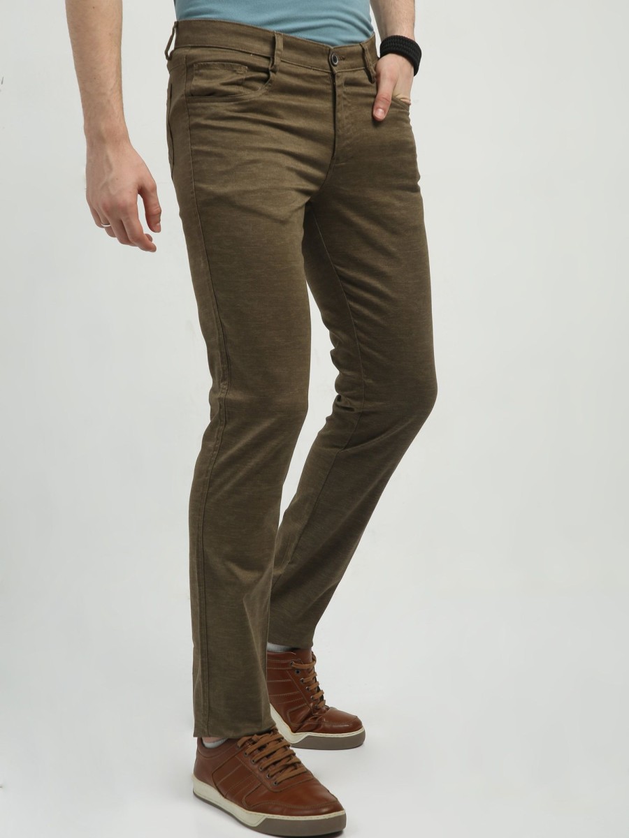 Trousers Classic Polo | Classic Polo Men'S Chiseled Fit Cotton Trousers | Tbo2-28 B-Kha-Cf-Ly