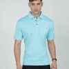 T-Shirts Classic Polo | Classic Polo Mens Cotton Half Sleeves Floral Authentic Fit Polo Neck Blue Color T-Shirt | Swank - 07 B Af P