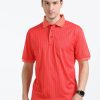 T-Shirts Classic Polo | Classic Polo Mens Cotton Half Sleeves Floral Authentic Fit Polo Neck Red Color T-Shirt | Swank - 05 B Af P