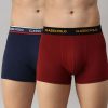 Innerwear Classic Polo | Classic Polo Men'S Modal Solid Trunks | Glance - Blue & Red (Pack Of 2)