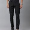 Trousers Classic Polo | Classic Polo Men'S 100% Cotton Moderate Fit Textured Black Color Trouser | To1-35 D-Blk