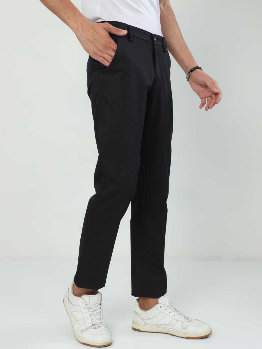 Trousers Classic Polo | Classic Polo Men'S Slim Fit Cotton Trousers | To2-08 C-Blk-Sf-Ly