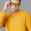 T-Shirts Classic Polo | Classic Polo Mens Cotton Blend Full Sleeve Solid Slim Fit Yellow Color Round Neck Sweat Shirt | Cpss - 414 G