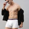 Innerwear Classic Polo | Classic Polo Men'S Modal Solid Trunk | Glance - White