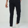 Trousers Classic Polo | Classic Polo Men'S Moderate Fit Cotton Trousers | Cr-Trs-Satin-Navy Mf Ly