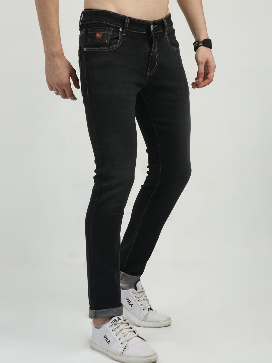 Denim Classic Polo | Classic Polo Men'S Slim Fit Cotton Blend Denim | Cpdo2-48 Pblk-Sf-Ly