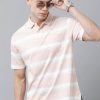 T-Shirts Classic Polo | Classic Polo Men'S Cotton Half Sleeve Striped Authentic Fit Polo Neck Multicolor Color T-Shirt | Ap - 86 B