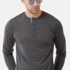 T-Shirts Classic Polo | Classic Polo Mens Cotton Full Sleeve Solid Slim Fit Round Neck Black Color T-Shirt | Verno 306 A