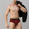 Innerwear Classic Polo | Classic Polo Men'S Modal Printed Brief | Scarce - Red