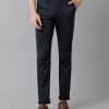 Trousers CP BRO | Cp Bro Men'S Cotton Solid Slim Fit Blue Color Trousers | Tbn2-20 B