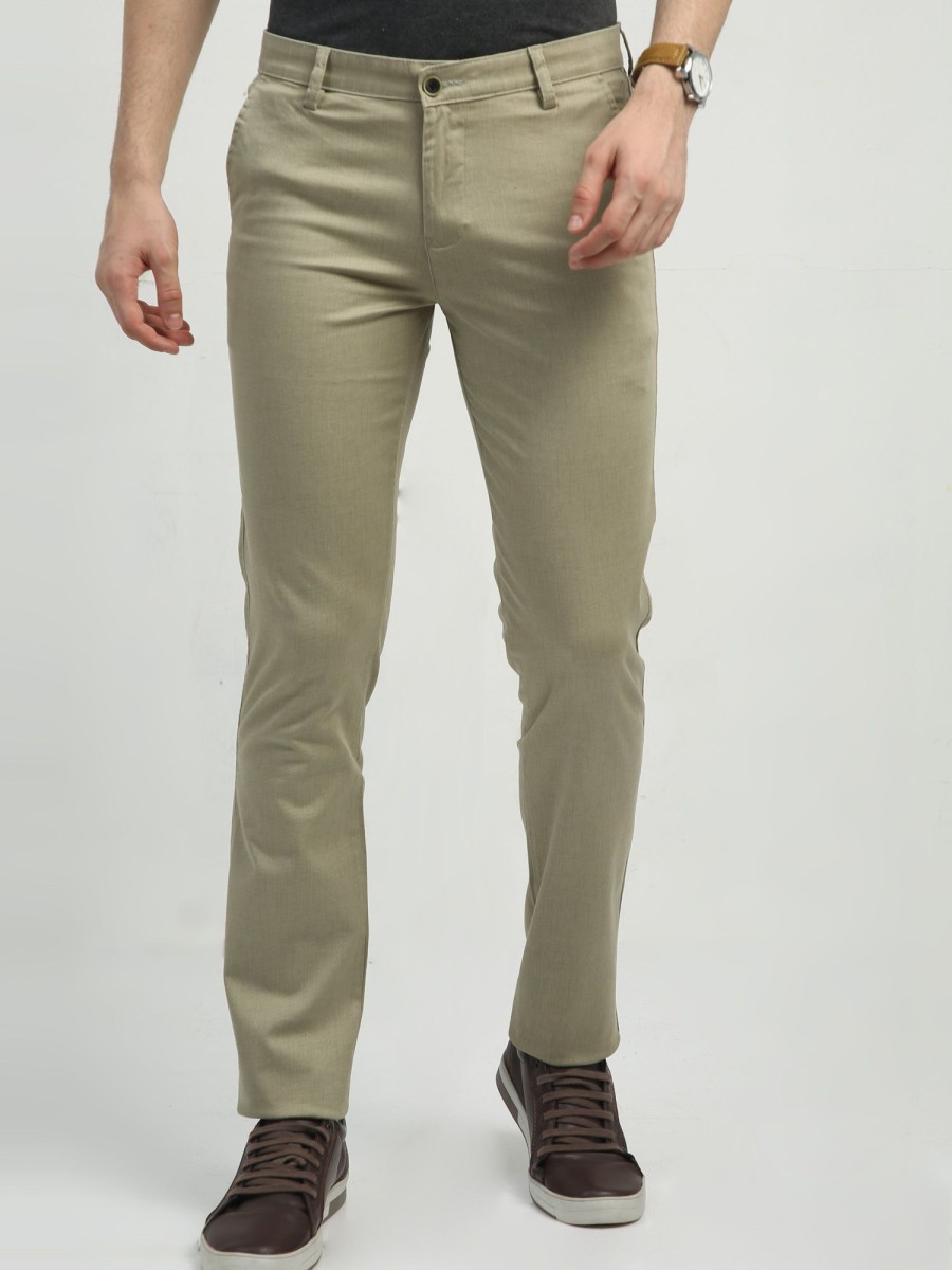 Trousers Classic Polo | Classic Polo Men'S Chiseled Fit Cotton Trousers | Tbo2-30 A-Kha-Cf-Ly