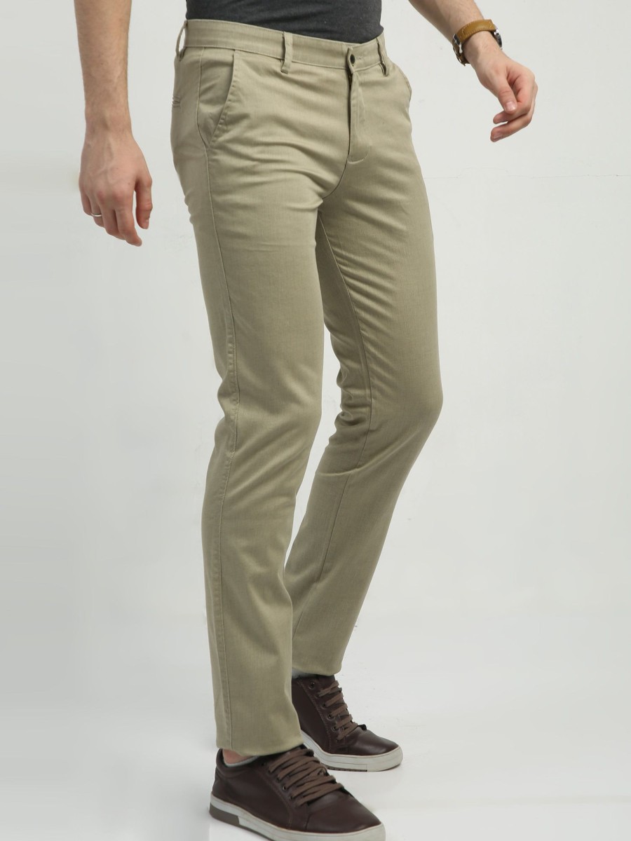 Trousers Classic Polo | Classic Polo Men'S Chiseled Fit Cotton Trousers | Tbo2-30 A-Kha-Cf-Ly