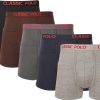 Innerwear Classic Polo | Classic Polo Men'S Boxer Brief Assorted Colours Pack Of Five - Intimo