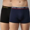 Innerwear Classic Polo | Classic Polo Men'S Modal Solid Trunks | Glance - Black & Blue (Pack Of 2)