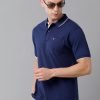 T-Shirts Classic Polo | Classic Polo Men'S Smart Double Pique Polo Half Sleeve Authentic Fit T-Shirt | Nova - Dark Navy